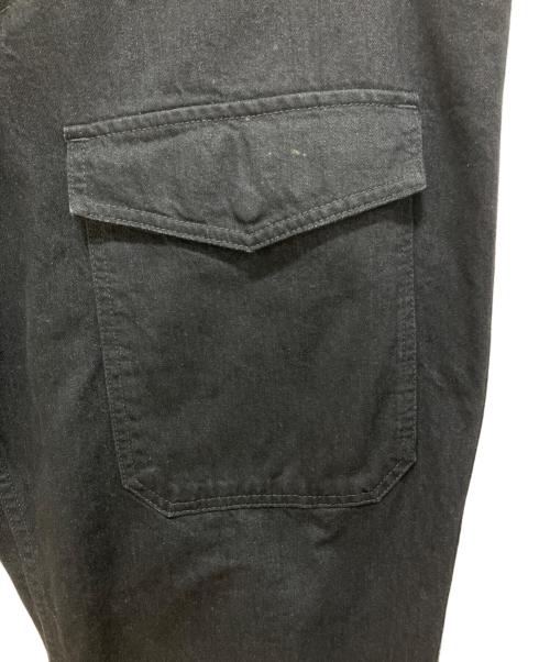 BLACK Scandal Yohji Yamamoto（ブラックスキャンダルヨウジヤマモト）BLACK Scandal Yohji Yamamoto (ブラックスキャンダルヨウジヤマモト) BLACK DENIM NO TUCK WORK PANTS 12OZ ブラック サイズ:2の古着・服飾アイテム