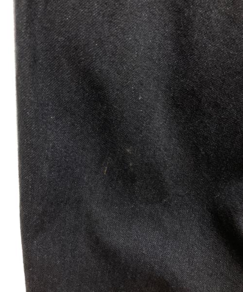 BLACK Scandal Yohji Yamamoto（ブラックスキャンダルヨウジヤマモト）BLACK Scandal Yohji Yamamoto (ブラックスキャンダルヨウジヤマモト) BLACK DENIM NO TUCK WORK PANTS 12OZ ブラック サイズ:2の古着・服飾アイテム