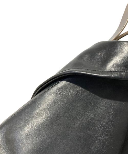 ARMANI EXCHANGE（アルマーニ エクスチェンジ）ARMANI EXCHANGE (アルマーニ エクスチェンジ) レザーテーラードジャケット ブラック サイズ:2の古着・服飾アイテム