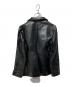 ARMANI EXCHANGE (アルマーニ エクスチェンジ) レザーテーラードジャケット ブラック サイズ:2：9000円
