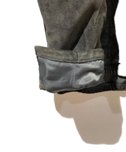 COMME CA BOYS（コムサボーイズ）COMME CA BOYS (コムサボーイズ) スウェードレザーシャツ ブラック サイズ:FREEの古着・服飾アイテム