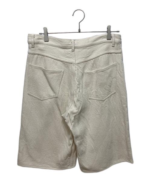 AURALEE（オーラリー）AURALEE (オーラリー) SILK NEP DENIM 5P WIDE SHORTS ベージュ サイズ:5の古着・服飾アイテム