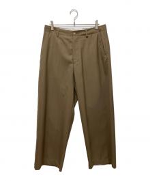 UNIVERSAL PRODUCTS.（ユニバーサルプロダクツ）の古着「ストライプパンツ」｜ブラウン