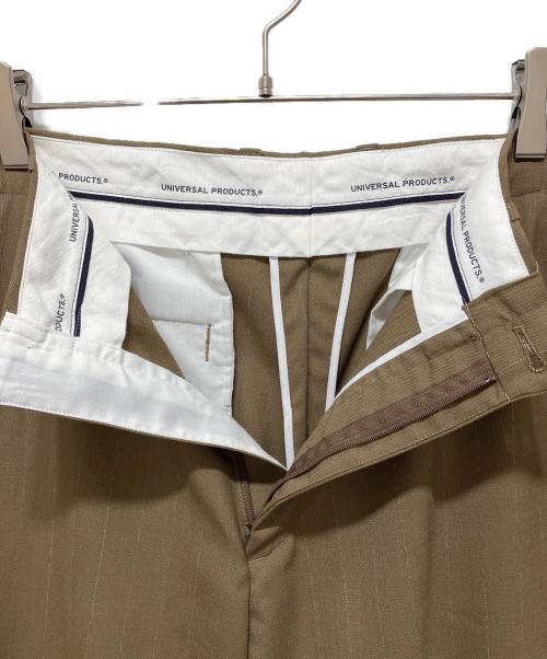 UNIVERSAL PRODUCTS.（ユニバーサルプロダクツ）UNIVERSAL PRODUCTS. (ユニバーサルプロダクツ) ストライプパンツ ブラウン サイズ:3の古着・服飾アイテム