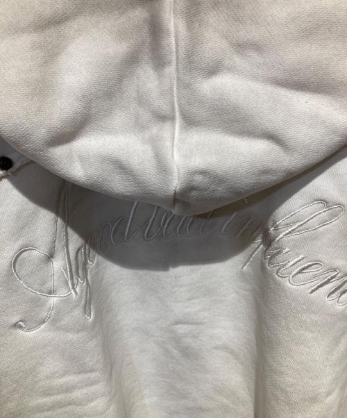 a good bad influence（アグッドバッドインフルエンス）a good bad influence (アグッドバッドインフルエンス) ORIGINAL STUDSED HOODIE ホワイト サイズ:Ｌの古着・服飾アイテム