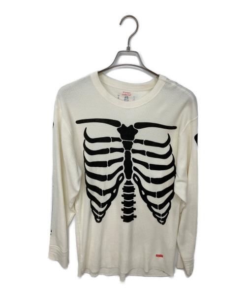 SUPREME（シュプリーム）SUPREME (シュプリーム) Hanes (ヘインズ) Bones Thermal Crew ベージュ サイズ:Lの古着・服飾アイテム