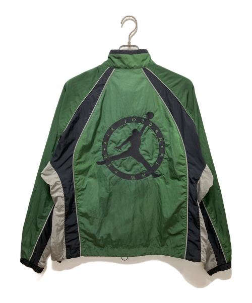 JORDAN（ジョーダン）JORDAN (ジョーダン) OFFWHITE (オフホワイト) Track Jacket グリーン サイズ:Lの古着・服飾アイテム