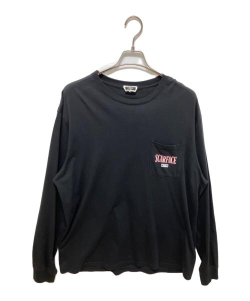 KITH（キス）KITH (キス) SCARFACE (スカーフェイス) Statue L/S Pocket Tee ブラック サイズ:SIZE Lの古着・服飾アイテム