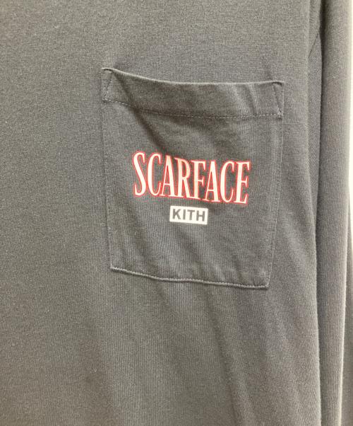 KITH（キス）KITH (キス) SCARFACE (スカーフェイス) Statue L/S Pocket Tee ブラック サイズ:SIZE Lの古着・服飾アイテム