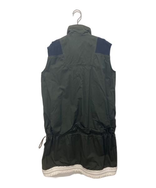 sacai（サカイ）sacai (サカイ) ドッキングワンピース グリーン サイズ:41の古着・服飾アイテム