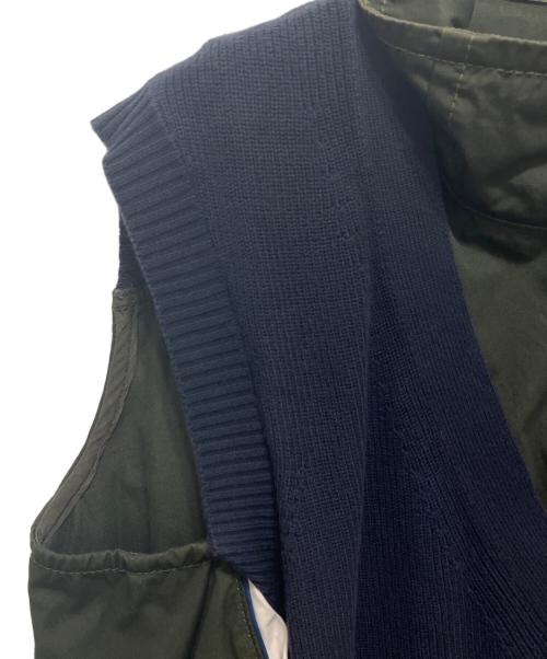 sacai（サカイ）sacai (サカイ) ドッキングワンピース グリーン サイズ:41の古着・服飾アイテム