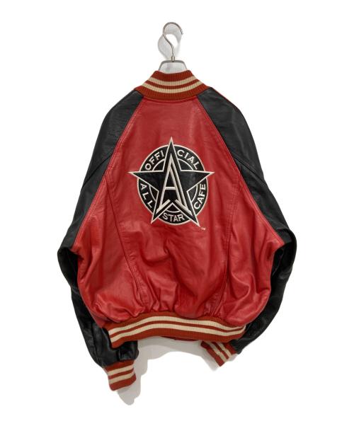 ALL STAR CAFE（オールスターカフェ）ALL STAR CAFE (オールスターカフェ) レザージャケット レッド サイズ:XLの古着・服飾アイテム