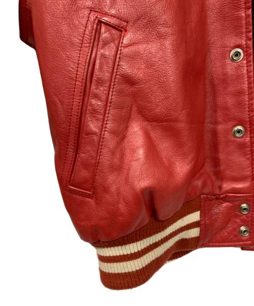 ALL STAR CAFE（オールスターカフェ）ALL STAR CAFE (オールスターカフェ) レザージャケット レッド サイズ:XLの古着・服飾アイテム
