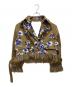 MSGM（エムエスジーエム）の古着「フラワープリントジャケット」｜ベージュ