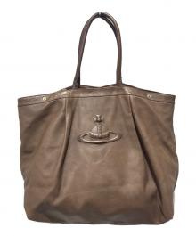 Vivienne Westwood（ヴィヴィアンウエストウッド）の古着「レザートートバッグ」｜ブラウン