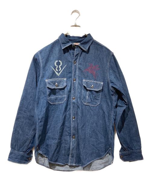 freewheelers（フリーホイーラーズ）freewheelers (フリーホイーラーズ) デニムシャツ インディゴ サイズ:16の古着・服飾アイテム