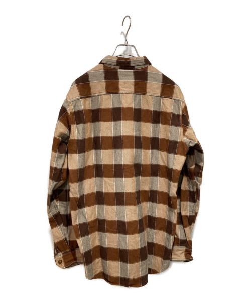 freewheelers（フリーホイーラーズ）FREEWHEELERS (フリーホイーラーズ) チェックシャツ ブラウン サイズ:16の古着・服飾アイテム