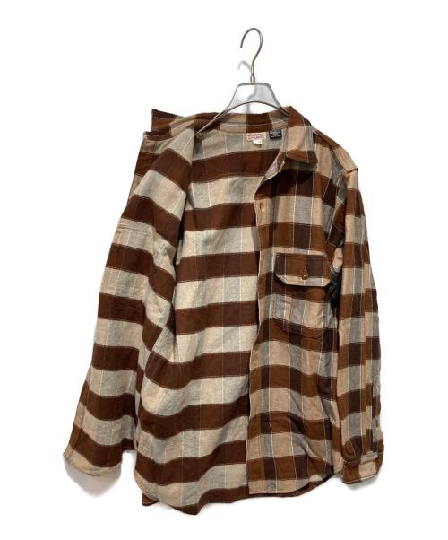 freewheelers（フリーホイーラーズ）FREEWHEELERS (フリーホイーラーズ) チェックシャツ ブラウン サイズ:16の古着・服飾アイテム