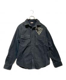 freewheelers（フリーホイーラーズ）の古着「1930s STYLE WORK SHIRT “ROGER 8” Gemsa」｜ブラック