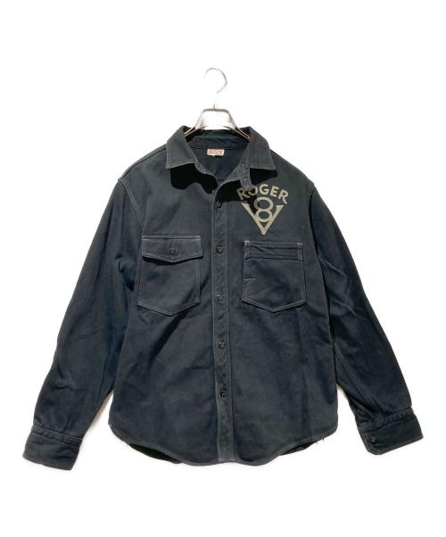 freewheelers（フリーホイーラーズ）freewheelers (フリーホイーラーズ) 1930s STYLE WORK SHIRT “ROGER 8” Gemsa ブラック サイズ:16の古着・服飾アイテム