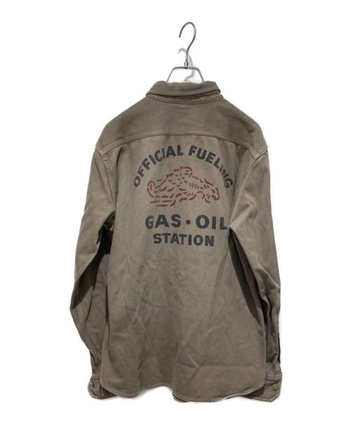 freewheelers（フリーホイーラーズ）FREEWHEELERS (フリーホイーラーズ) Work shirts gemsa bonneville グレー サイズ:16の古着・服飾アイテム
