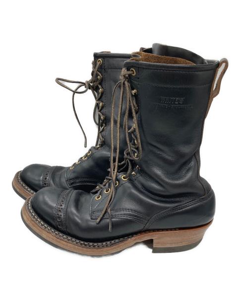 WHITE'S BOOTS（ホワイツブーツ）WHITE'S BOOTS (ホワイツブーツ) ワークブーツ ブラック サイズ:8　1/2の古着・服飾アイテム