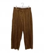 STUDIO NICHOLSON×BEAMS PLUSスタジオ ニコルソン×ビームスプラス）の古着「ALVY DOUBLE PLEAT PANT」｜ブラウン