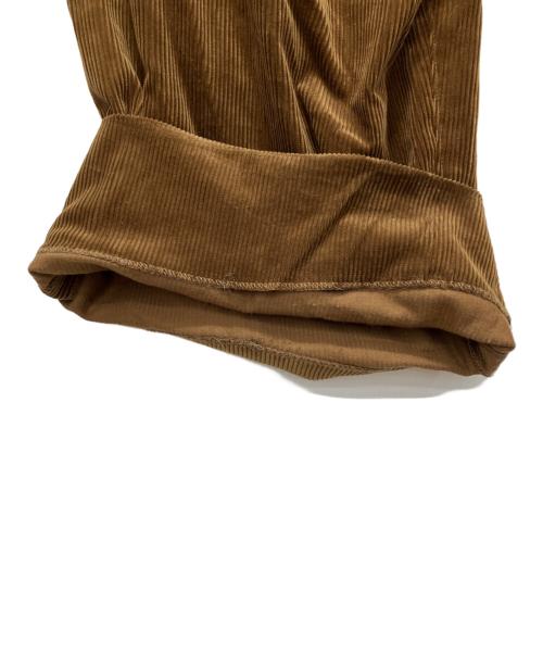 STUDIO NICHOLSON（スタジオ ニコルソン）STUDIO NICHOLSON (スタジオ ニコルソン) BEAMS PLUS (ビームスプラス) ALVY DOUBLE PLEAT PANT ブラウン サイズ:Lの古着・服飾アイテム