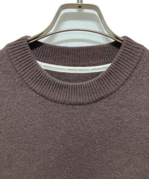 UNIVERSAL PRODUCTS.（ユニバーサルプロダクツ）UNIVERSAL PRODUCTS. (ユニバーサルプロダクツ) FELTED MERINO WOOL CREW NECK KNIT ブラウン サイズ:3の古着・服飾アイテム