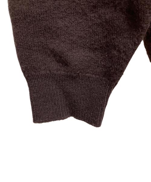UNIVERSAL PRODUCTS.（ユニバーサルプロダクツ）UNIVERSAL PRODUCTS. (ユニバーサルプロダクツ) FELTED MERINO WOOL CREW NECK KNIT ブラウン サイズ:3の古着・服飾アイテム