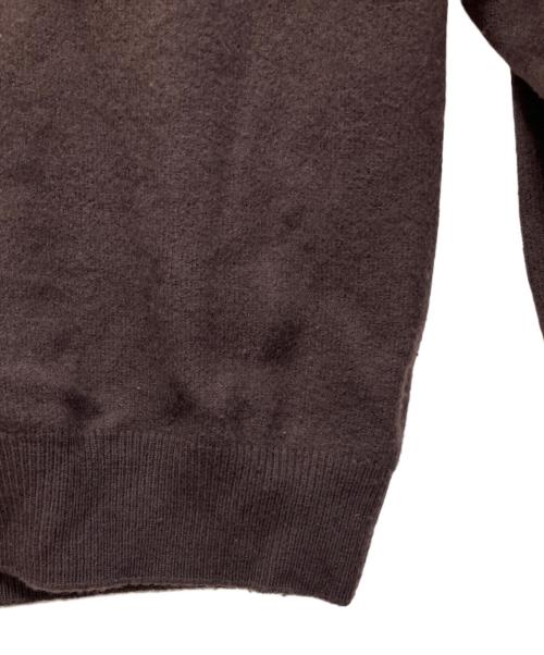 UNIVERSAL PRODUCTS.（ユニバーサルプロダクツ）UNIVERSAL PRODUCTS. (ユニバーサルプロダクツ) FELTED MERINO WOOL CREW NECK KNIT ブラウン サイズ:3の古着・服飾アイテム