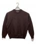 UNIVERSAL PRODUCTS.（ユニバーサルプロダクツ）の古着「FELTED MERINO WOOL CREW NECK KNIT」｜ブラウン