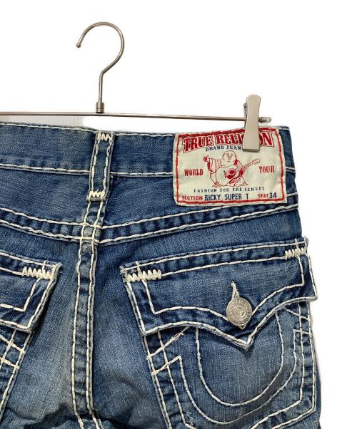TRUE RELIGION（トゥルー レリジョン）TRUE RELIGION (トゥルー レリジョン) RICKY SUPER T ブルー サイズ:W31の古着・服飾アイテム