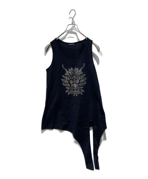 VIVIENNE TAM（ヴィヴィアンタム）VIVIENNE TAM (ヴィヴィアンタム) ノースリーブカットソー ブラック サイズ:1の古着・服飾アイテム