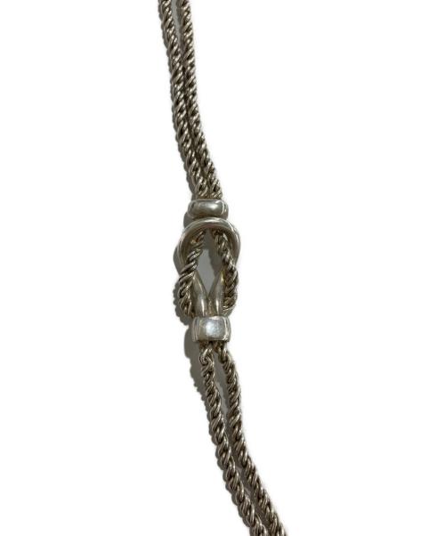 TIFFANY & Co.（ティファニー）Tiffany & Co. (ティファニー) センターノット ダブルロープチェーンブレスレット シルバーの古着・服飾アイテム