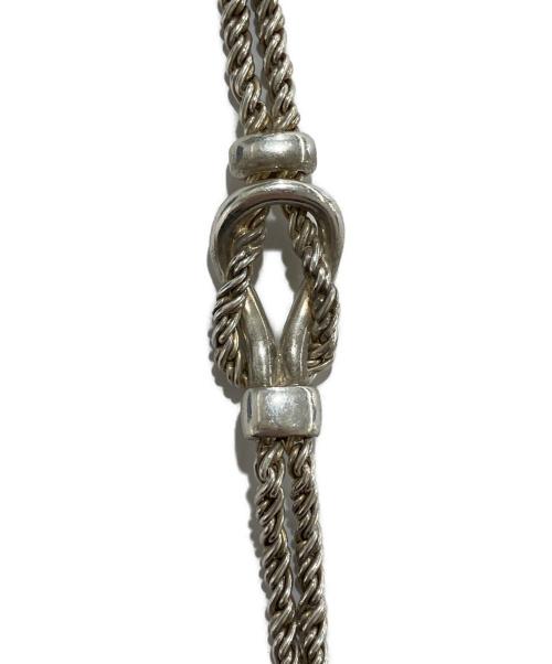TIFFANY & Co.（ティファニー）Tiffany & Co. (ティファニー) センターノット ダブルロープチェーンブレスレット シルバーの古着・服飾アイテム