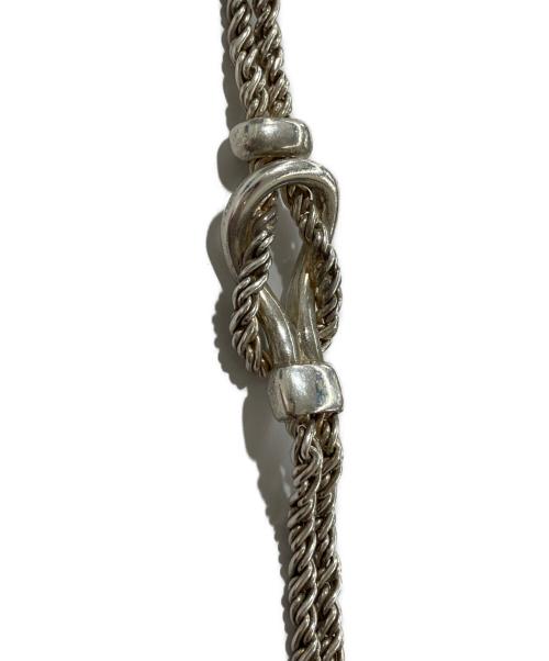 TIFFANY & Co.（ティファニー）Tiffany & Co. (ティファニー) センターノット ダブルロープチェーンブレスレット シルバーの古着・服飾アイテム