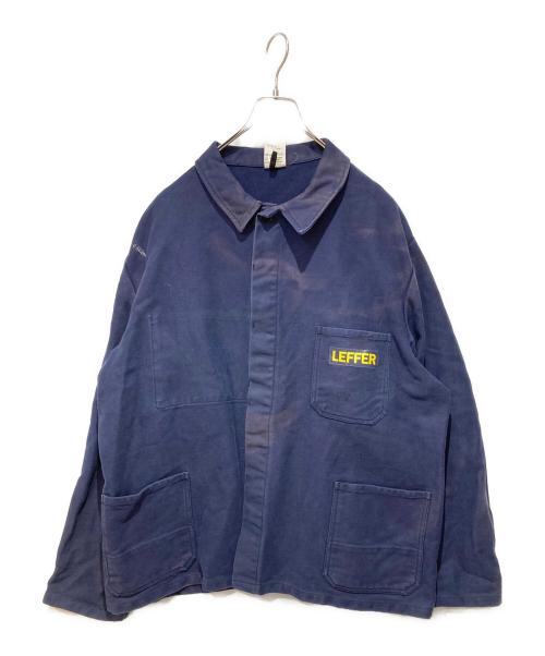 HJELLEGJERDE（イエリアーダ）HJELLEGJERDE (イエリアーダ) モールスキン ユーロワークジャケット ネイビー サイズ:不明の古着・服飾アイテム