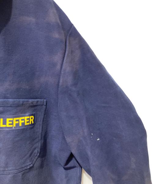 HJELLEGJERDE（イエリアーダ）HJELLEGJERDE (イエリアーダ) モールスキン ユーロワークジャケット ネイビー サイズ:不明の古着・服飾アイテム
