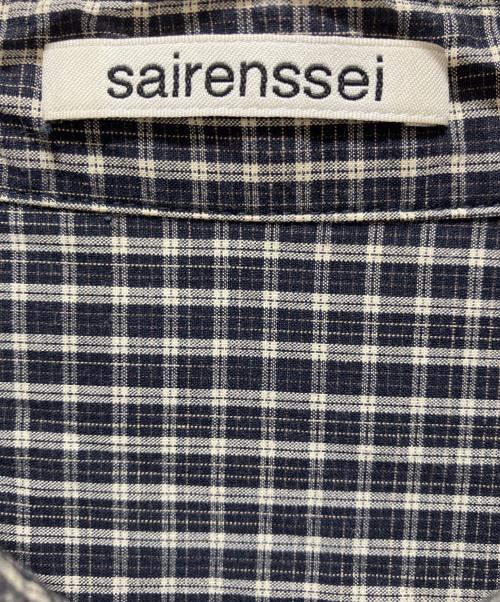 sairenssei（サイレンセイ）sairenssei (サイレンセイ) ミニチェックシャツ ブラック サイズ:Sの古着・服飾アイテム