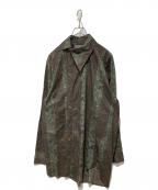 Vivienne Westwood manヴィヴィアン ウェストウッド マン）の古着「“アニマルプロテクション” ビッグ オジークラークシャツ」｜ブラウン