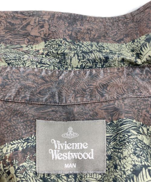Vivienne Westwood man（ヴィヴィアン ウェストウッド マン）Vivienne Westwood man (ヴィヴィアン ウェストウッド マン) “アニマルプロテクション” ビッグ オジークラークシャツ ブラウン サイズ:ＦＲＥＥの古着・服飾アイテム