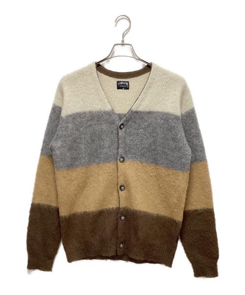 stussy（ステューシー）stussy (ステューシー) モヘア混カーディガン ベージュ サイズ:Mの古着・服飾アイテム