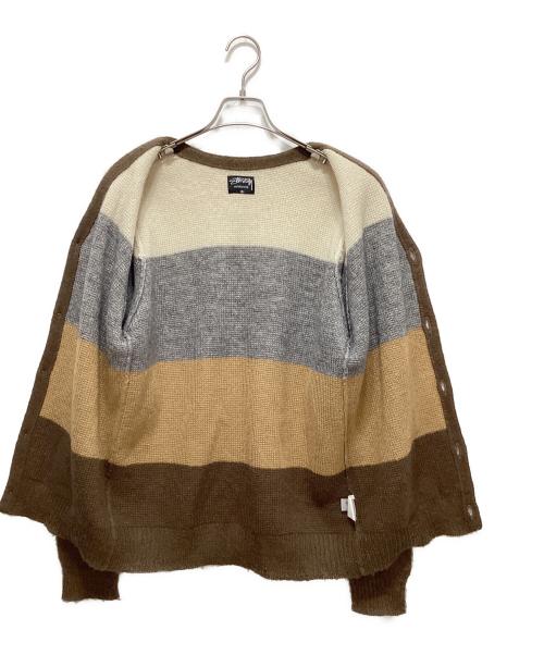 stussy（ステューシー）stussy (ステューシー) モヘア混カーディガン ベージュ サイズ:Mの古着・服飾アイテム