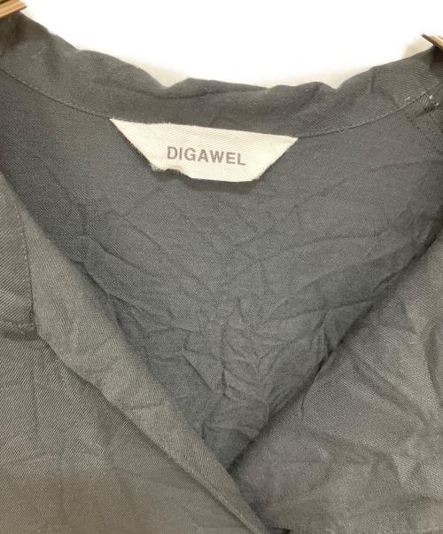 digawel（ディガウェル）digawel (ディガウェル) Cuff rib shirt ブラック サイズ:2の古着・服飾アイテム