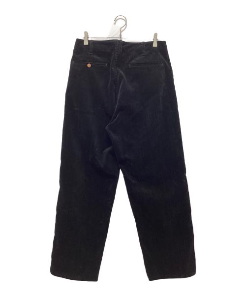 COMOLI（コモリ）COMOLI (コモリ) コーデュロイ ワークパンツ ブラック サイズ:Mの古着・服飾アイテム