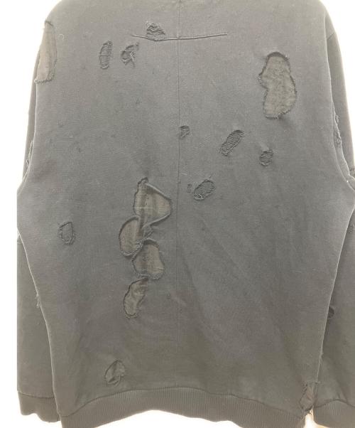 GIVENCHY（ジバンシィ）GIVENCHY (ジバンシィ) ダメージ加工ロゴプリントスウェット ブラック サイズ:Sの古着・服飾アイテム