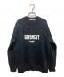GIVENCHY（ジバンシィ）の古着「ダメージ加工ロゴプリントスウェット」｜ブラック