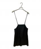 NKNITンニット）の古着「apron mini dress」｜ブラック