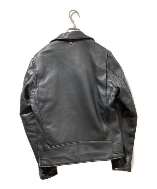 Schott（ショット）Schott (ショット) 203UST LEOPARD DOUBLE RIDERS ブラック サイズ:36の古着・服飾アイテム